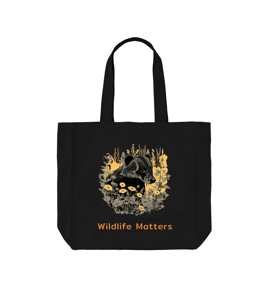 Black Wildlife Matters Badger Tote