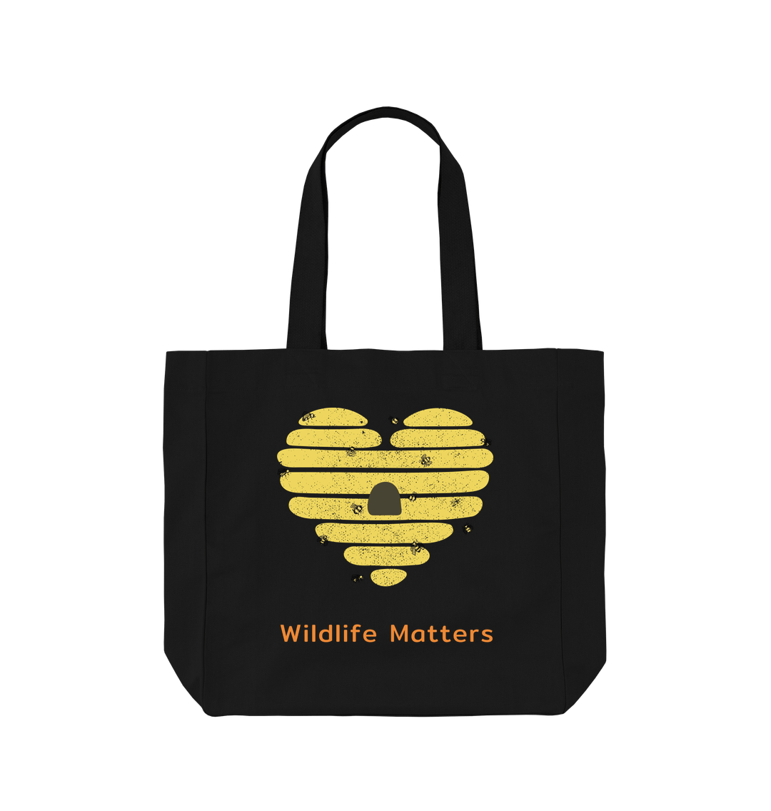Black Wildlife Matters Tote Bee