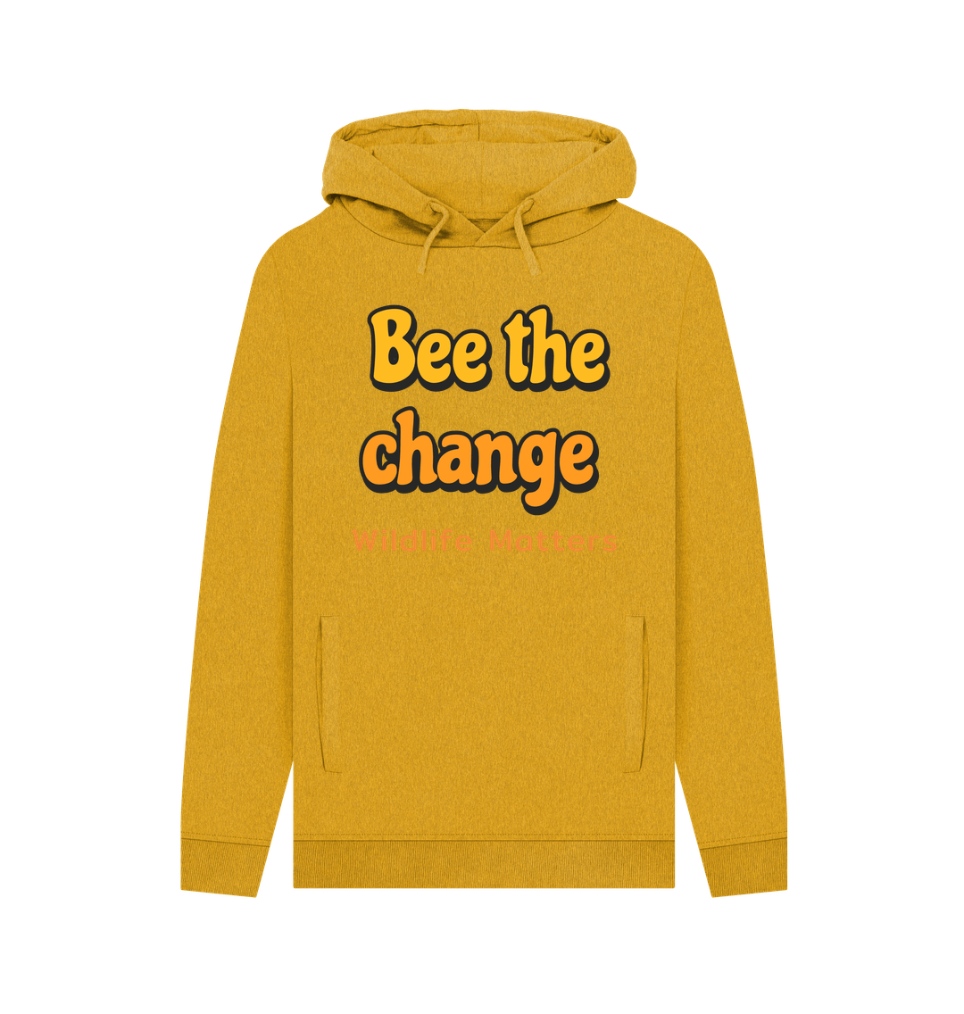 Sunflower Yellow Wildlife Matters Bee Mens Hoodie