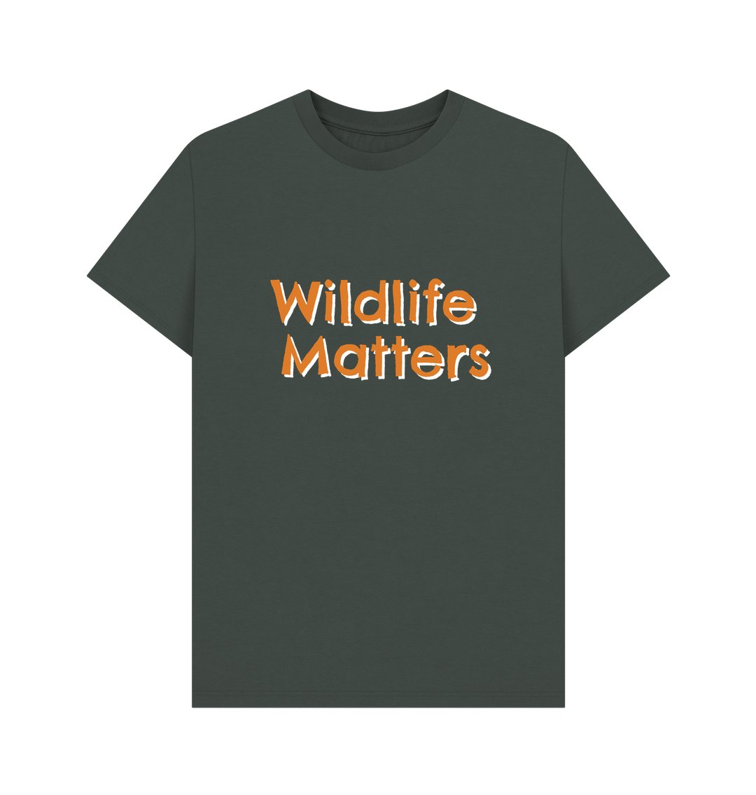 Dark Grey Wildlife Matters T Shirt
