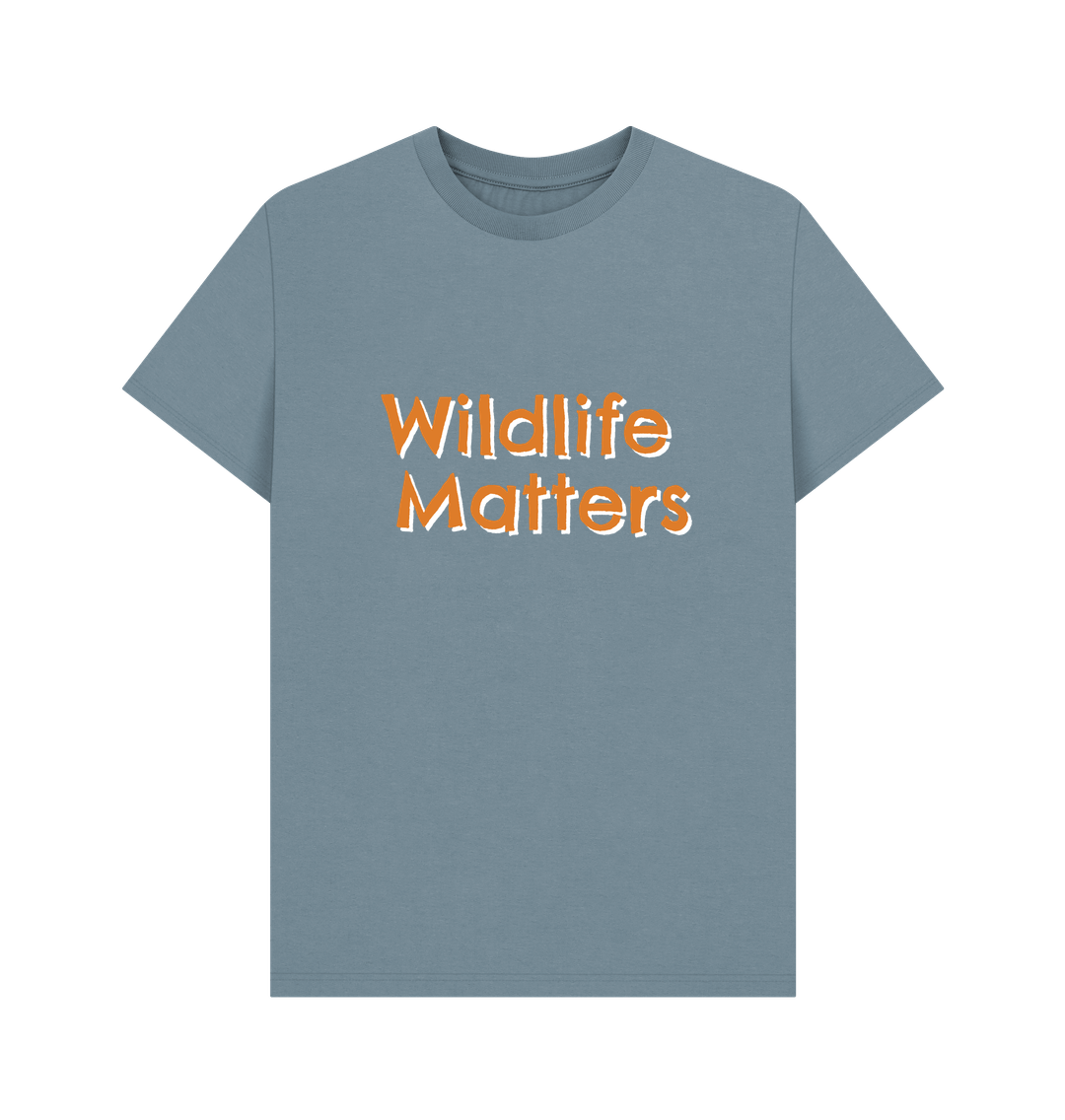 Stone Blue Wildlife Matters T Shirt