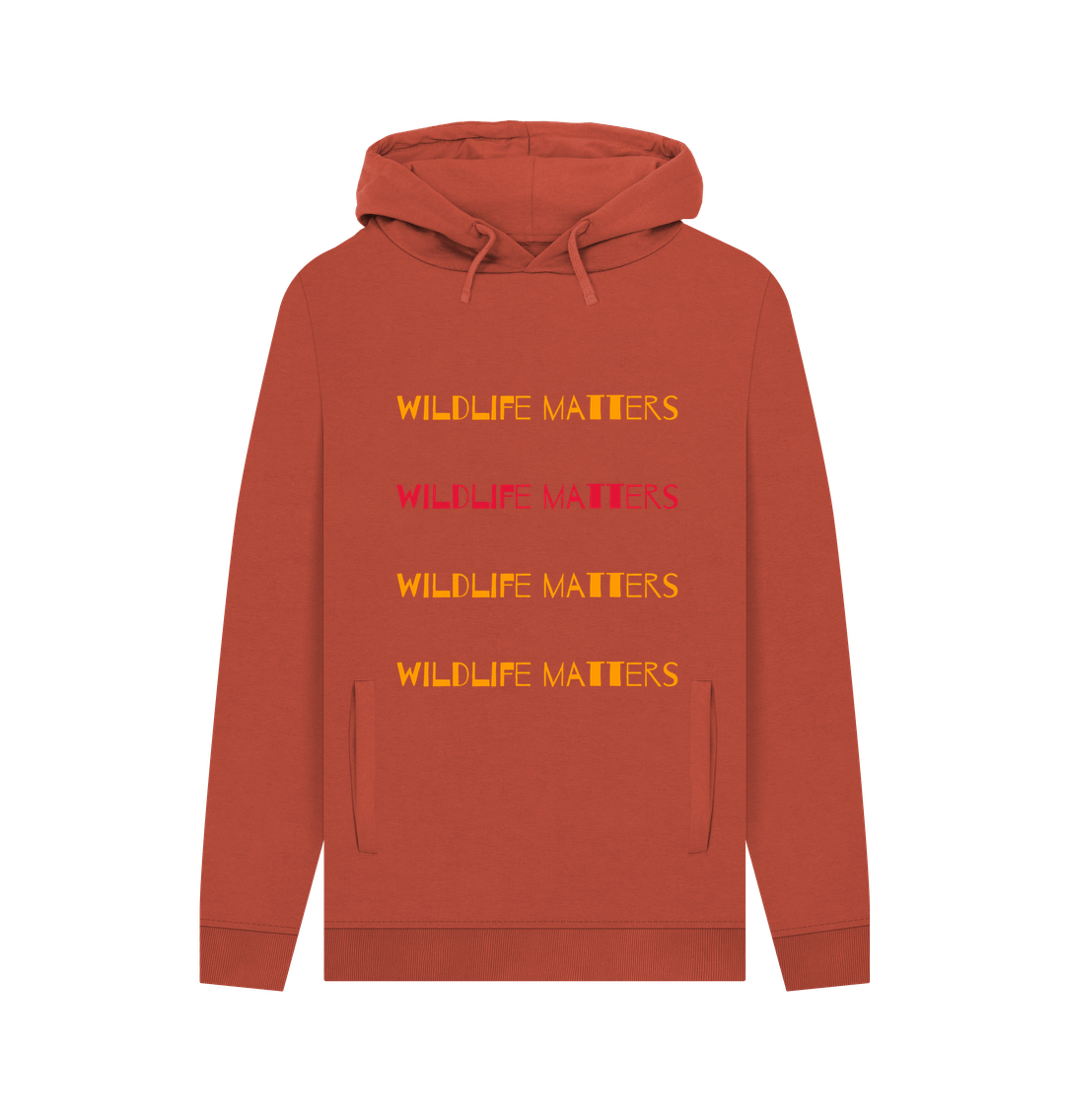 Rust Wildlife Matters Hoodie Mens