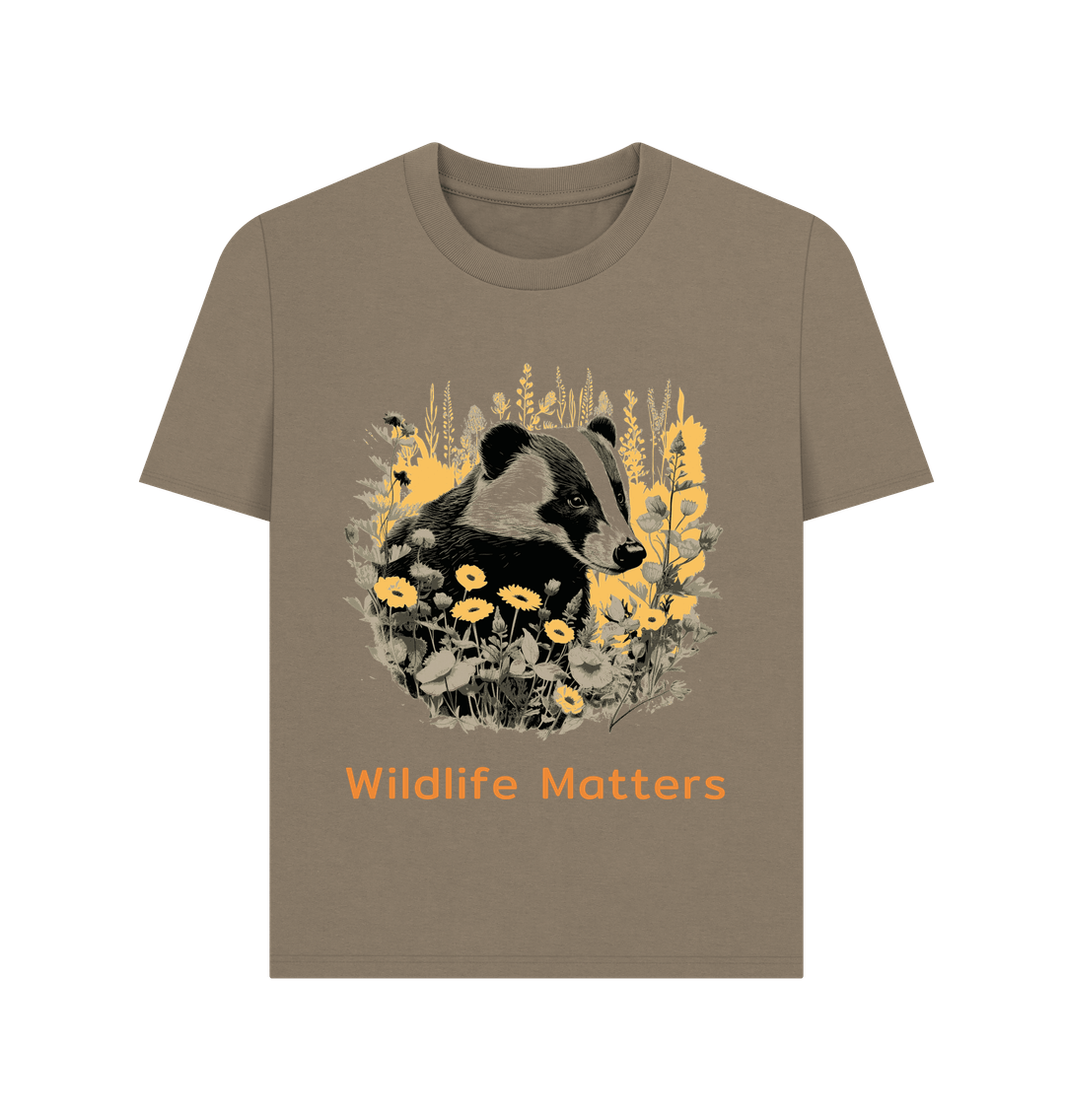 Willow Wildlife Matters Women's Badger T Shirt