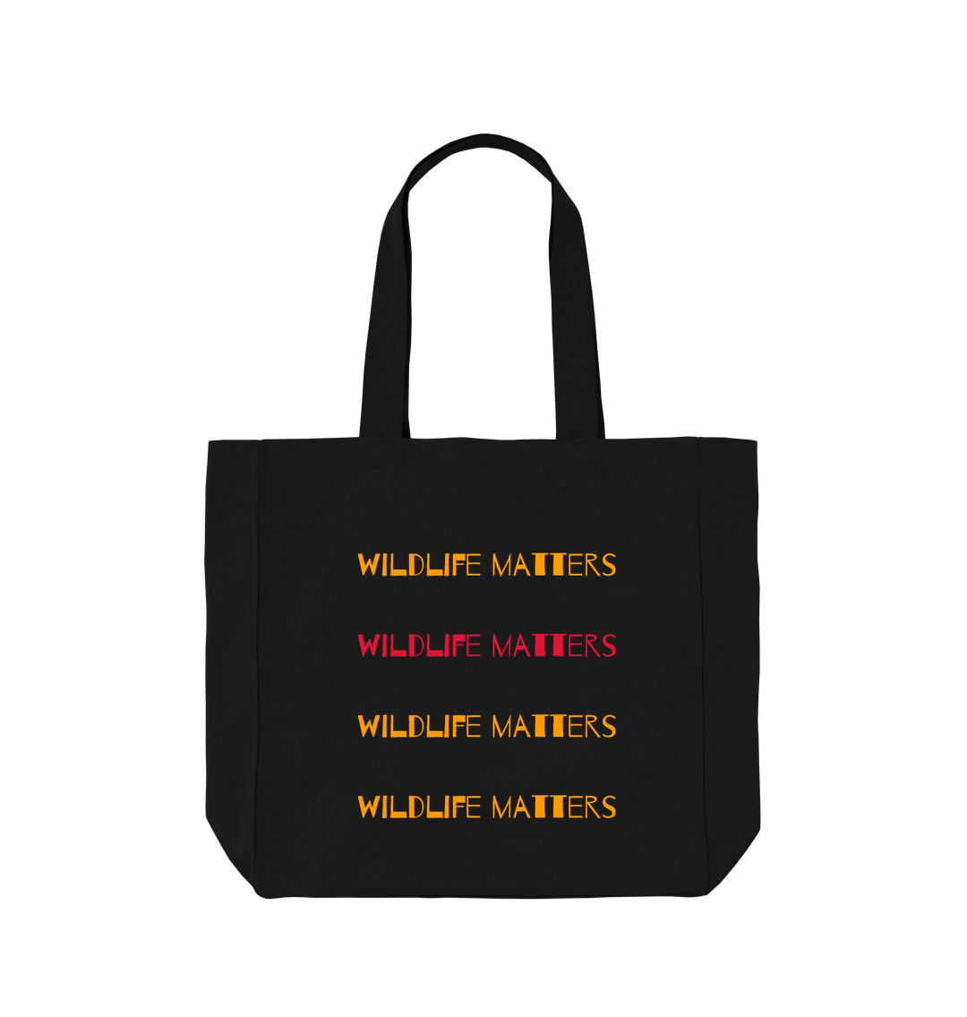 Black Wildlife Matters Tote Bag