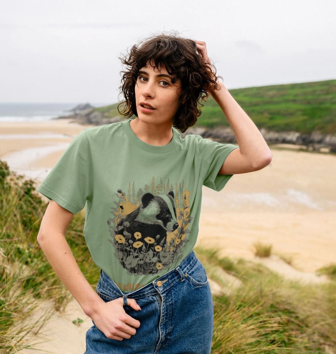 Wildlife Matters Women's Organic Badger T Shirt