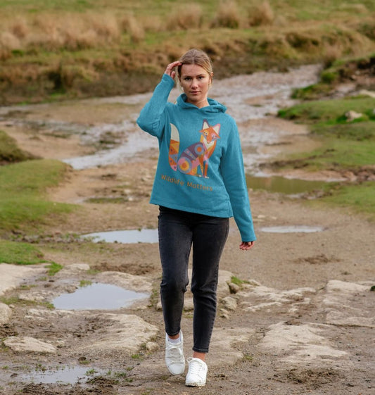 Wildlife Matters Cosmo Fox Womens Fit Hoodie