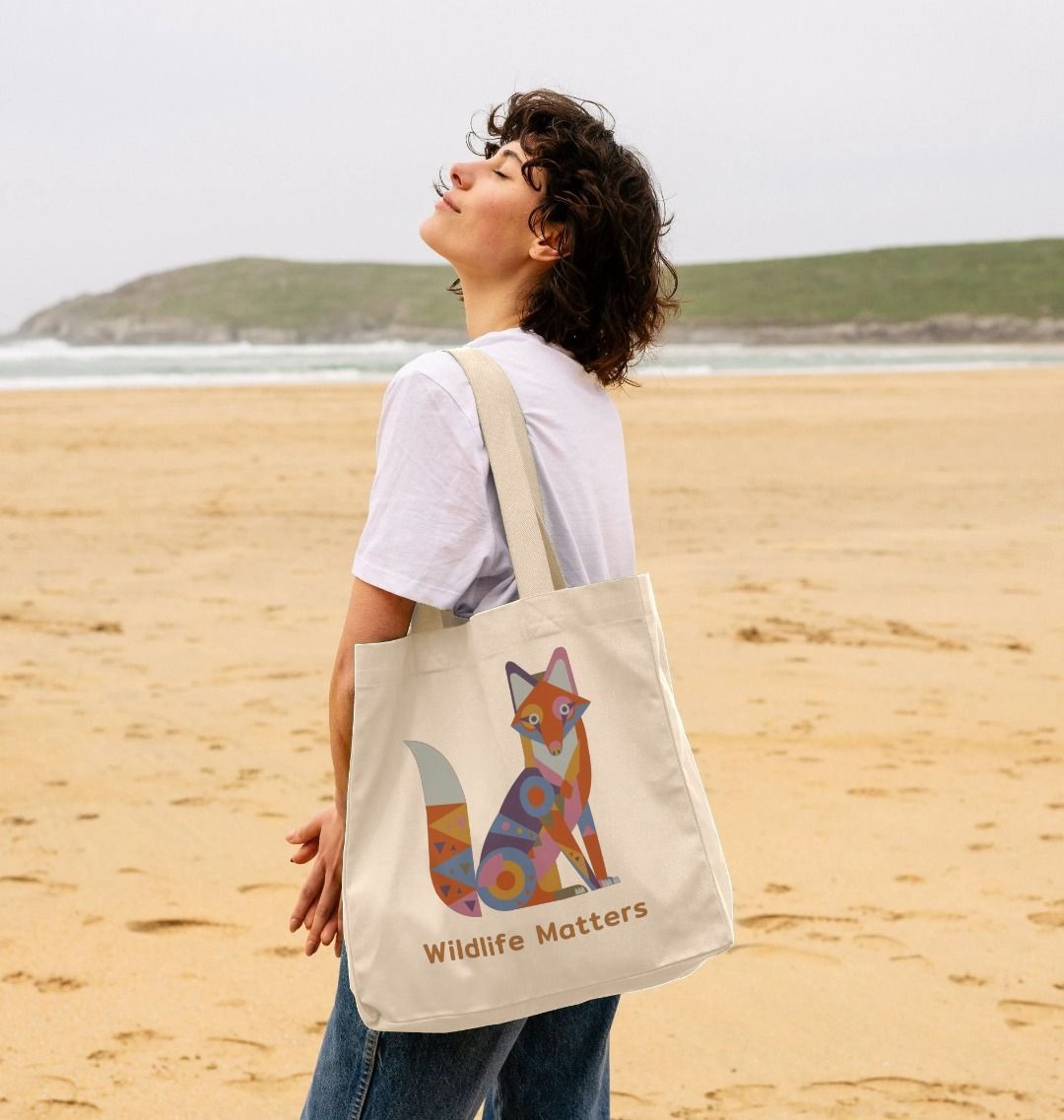 Wildlife Matters Cosmo Fox organic Cotton Tote Bag