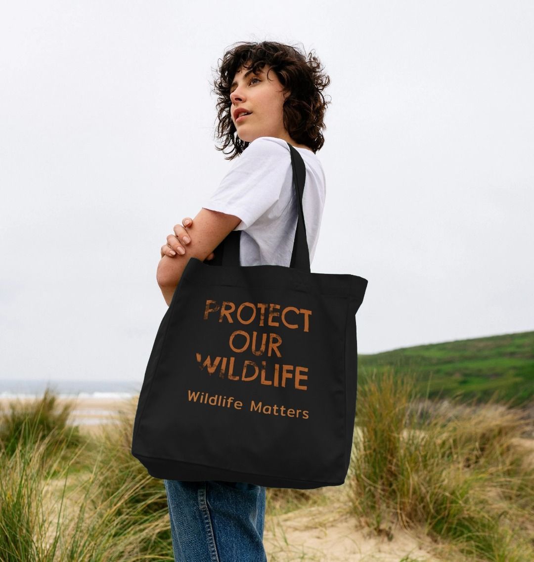 Wildlife Matters Protect Our Wildlife Organic Tote Bag