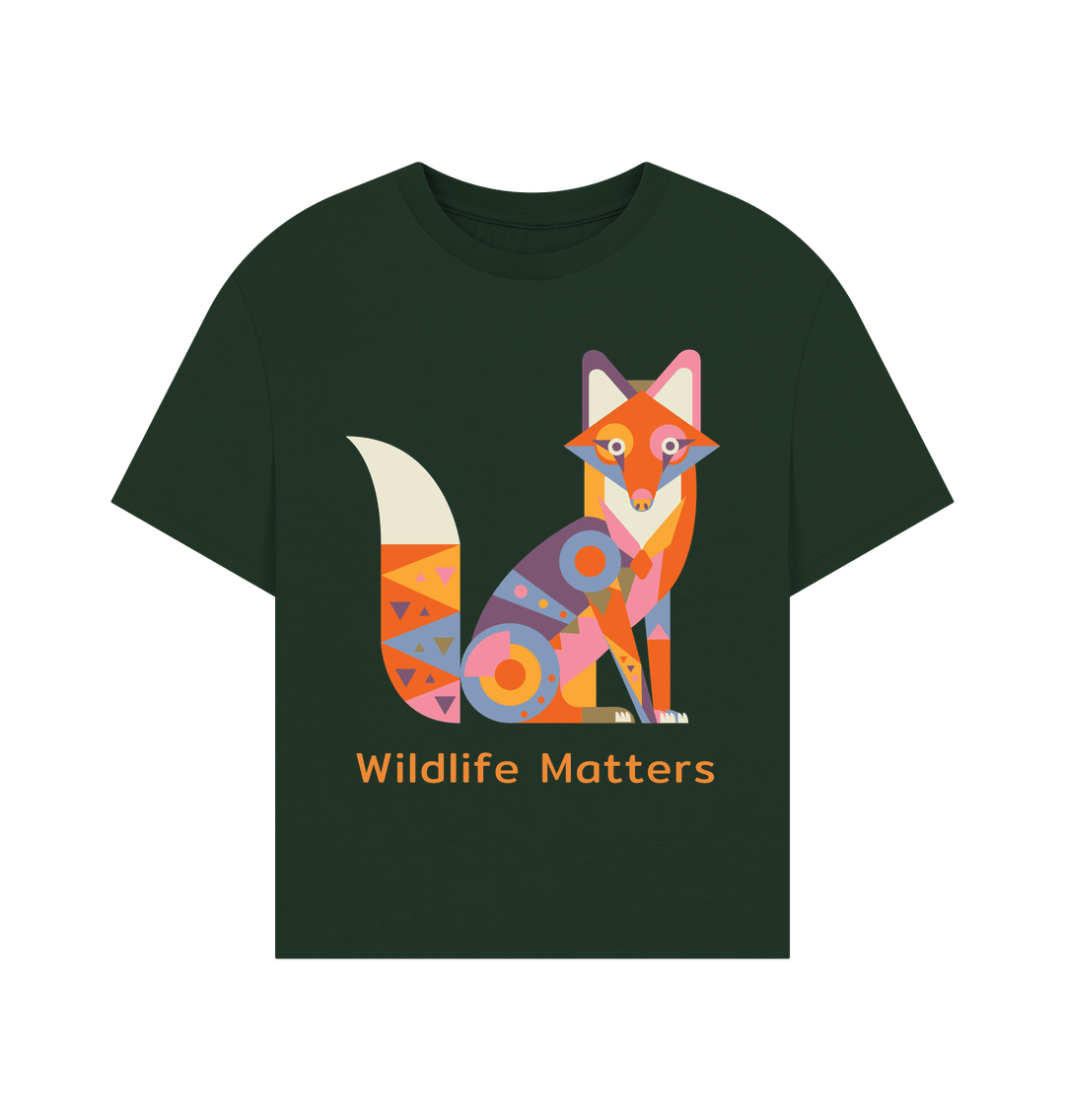 Evergreen Wildlife Matters T Shirt Women Fox