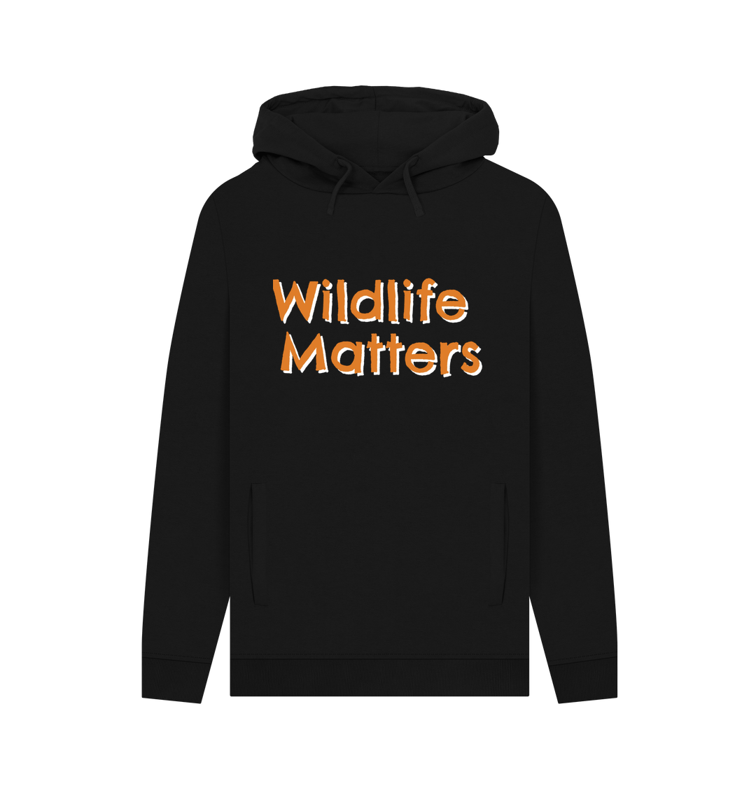 Black Wildlife Matters Two Mens Hoodie