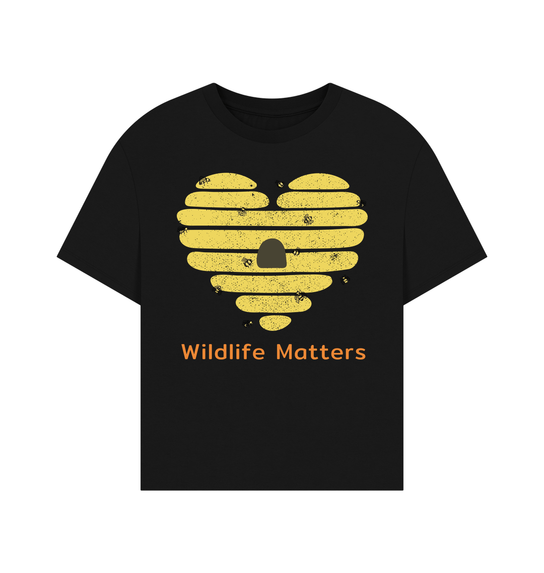 Black Wildlife Matters Womens T Shirt Bees