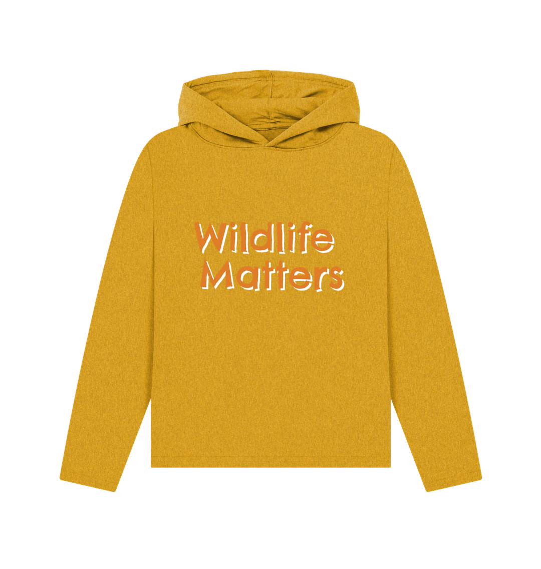 Sunflower Yellow Wildlife Matters Two Womens Hoodie