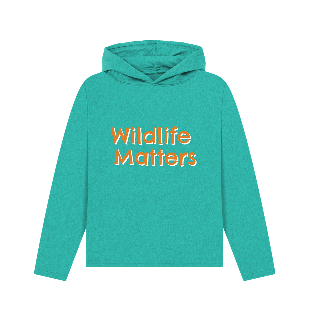 Seagrass Green Wildlife Matters Two Womens Hoodie