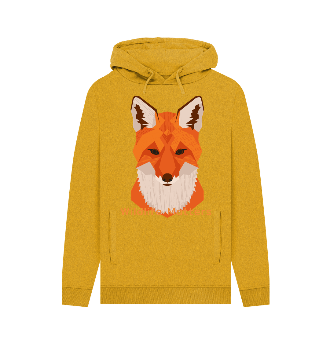 Sunflower Yellow Wildlife Matters Hoodie mens Fox