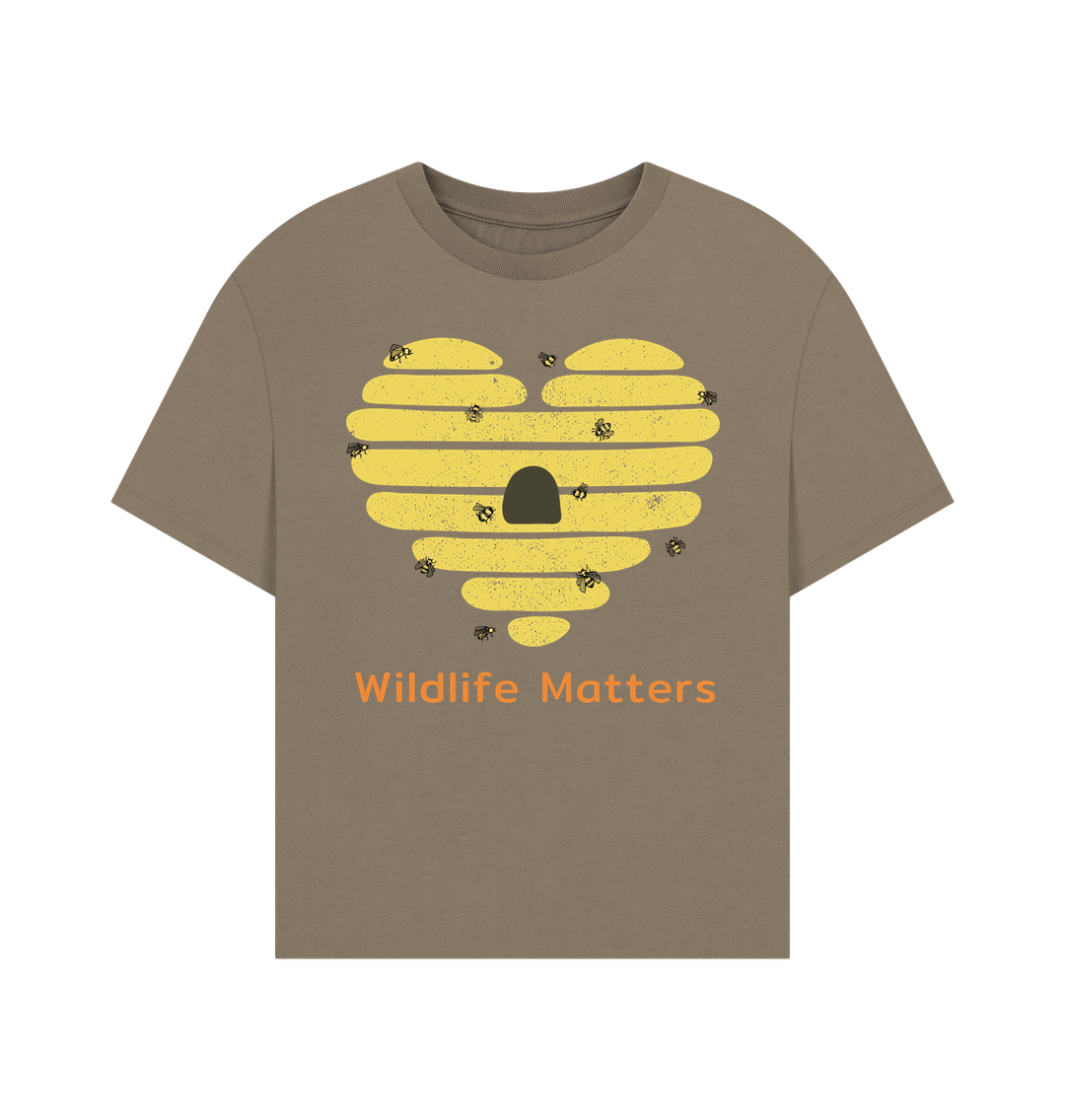 Willow Wildlife Matters Womens T Shirt Bees