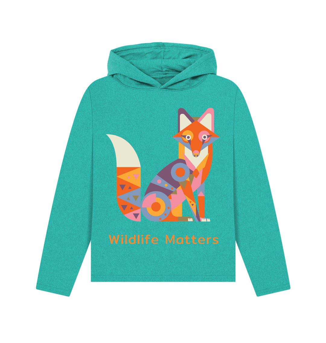 Seagrass Green Wildlife Matters Hoodie Women's Fox