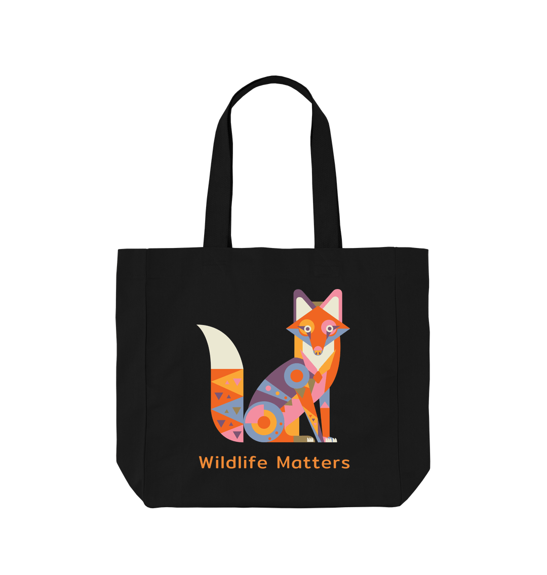 Black Wildlife Matters Tot Bag Fox