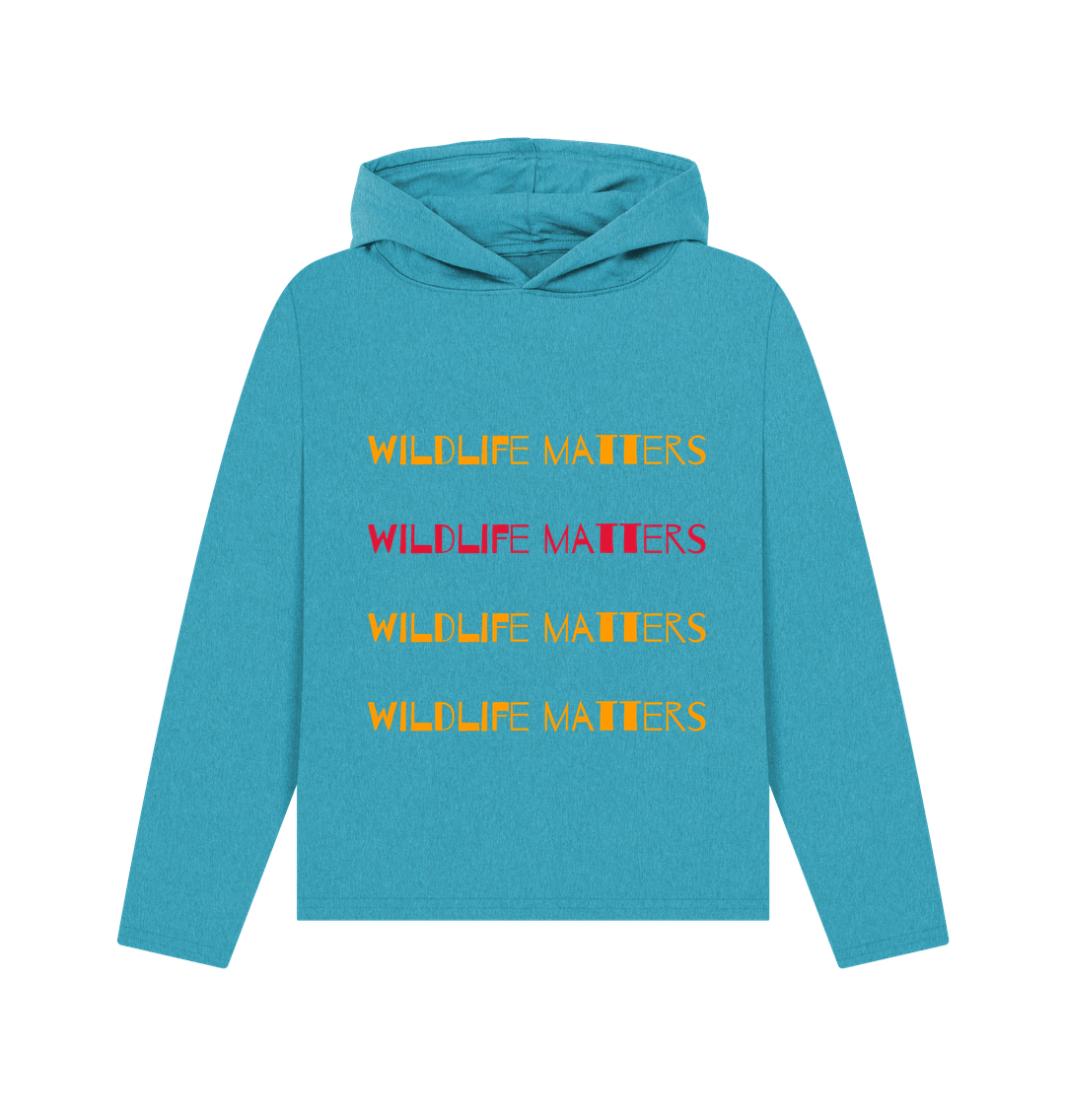 Ocean Blue Wildlife Matters Hoodie Women