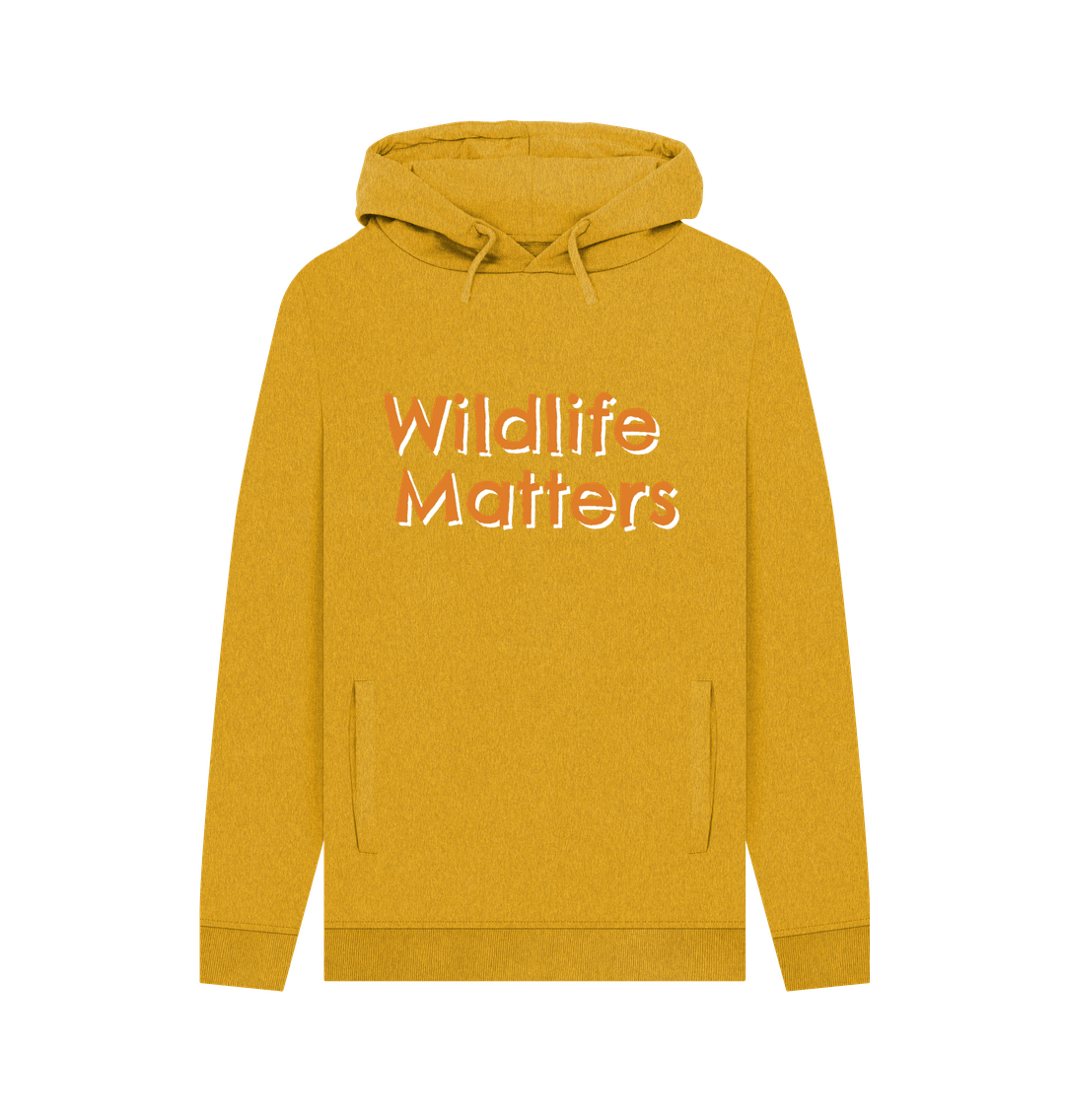 Sunflower Yellow Wildlife Matters Two Mens Hoodie