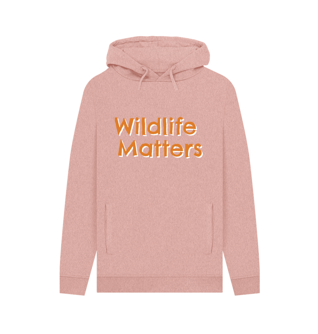 Sunset Pink Wildlife Matters Two Mens Hoodie