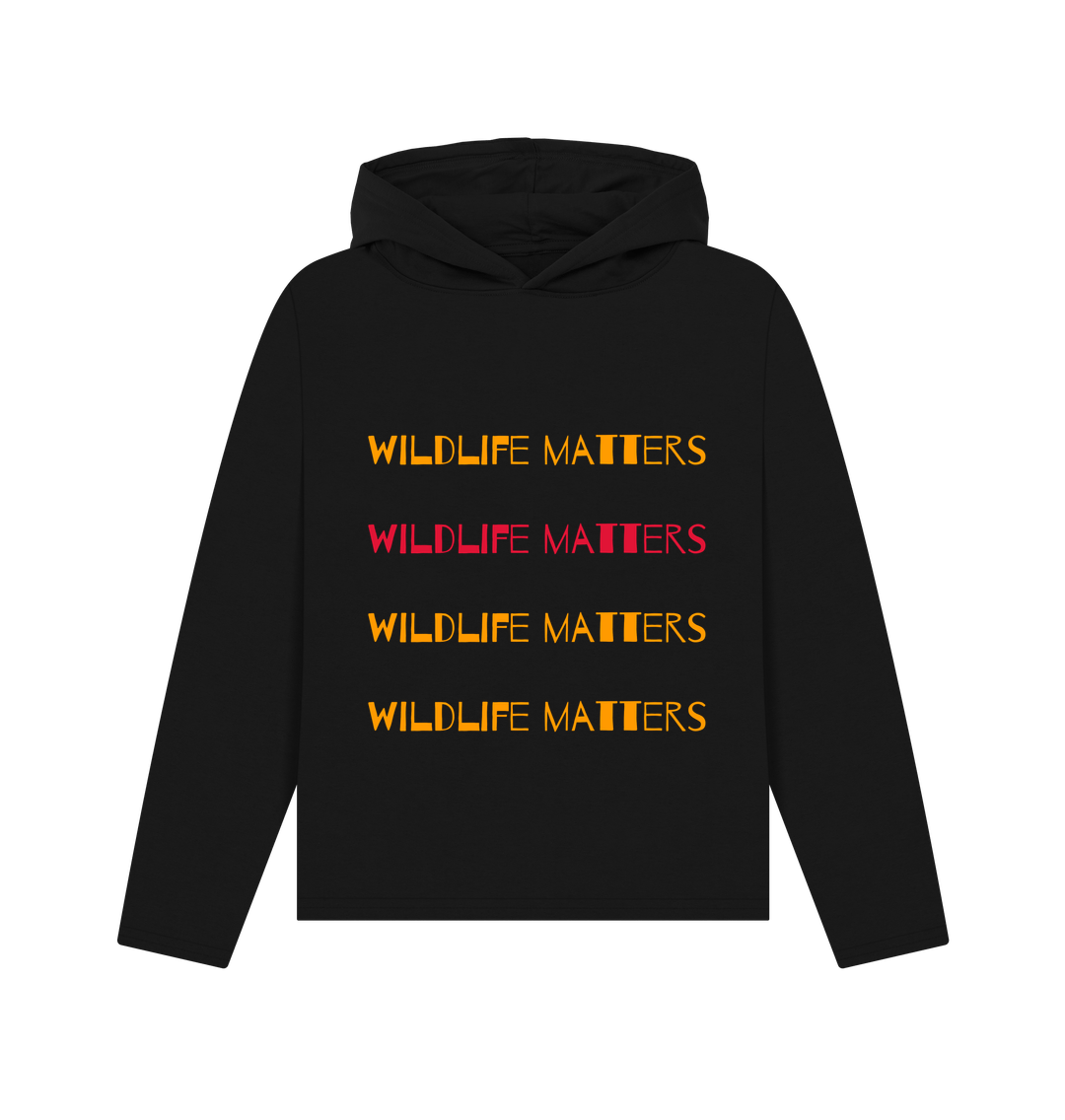 Black Wildlife Matters Hoodie Women