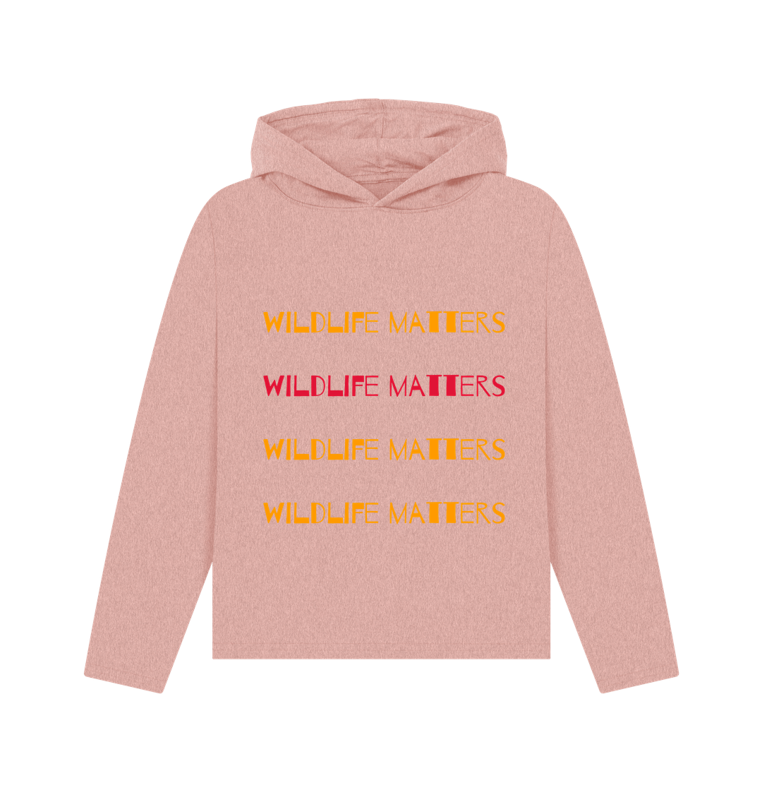 Sunset Pink Wildlife Matters Hoodie Women