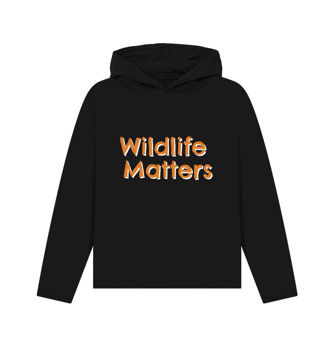 Black Wildlife Matters Two Womens Hoodie